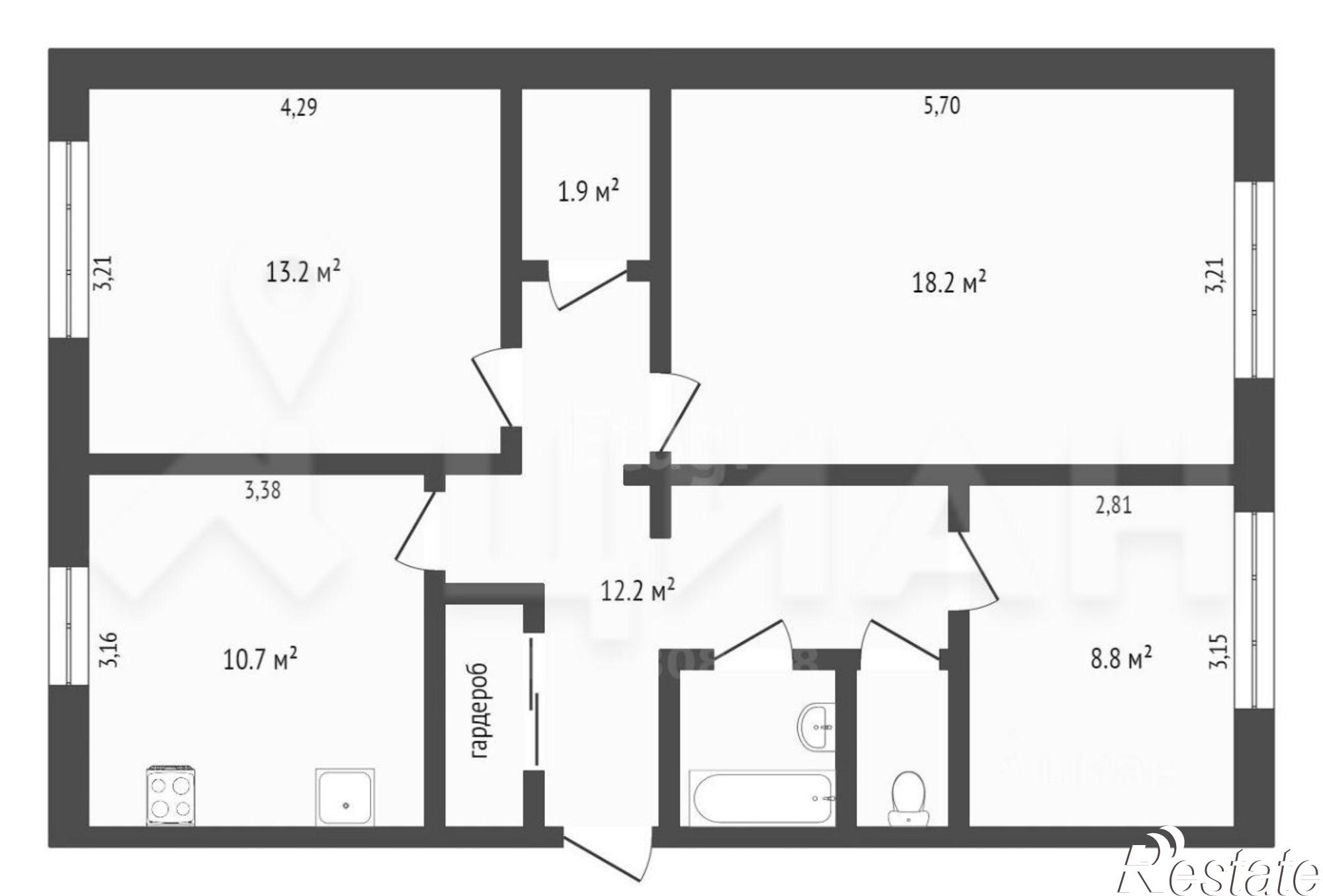 Купить квартиру за 5 500 000 рублей на Ангарский городской округ