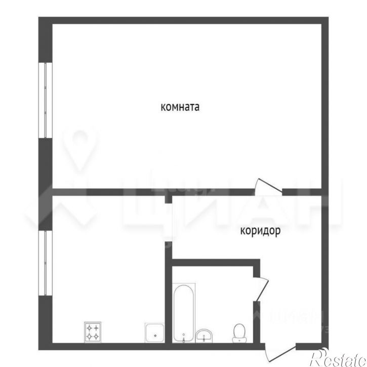 1-комн квартира микрорайон 6А, 29