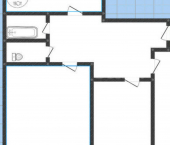 3-комн, 64кв м, этаж 6/9 18-й микрорайон, 4