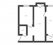 2-комн, 45кв м, этаж 2/5 ул Московская, 51