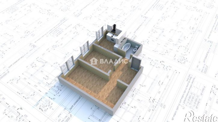 2-комн квартира 75-й квартал, 20