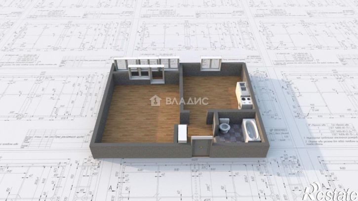 1-комн квартира 18-й микрорайон, 9