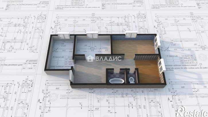 3-комн квартира ул Московская, 34,  д. 34