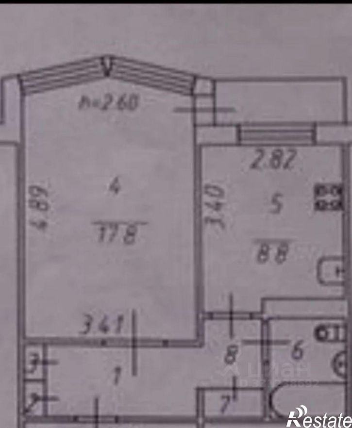 1-комн квартира 18-й микрорайон, 5