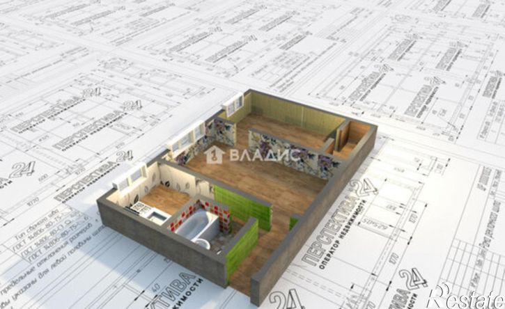 2-комн квартира 6-й микрорайон, 12
