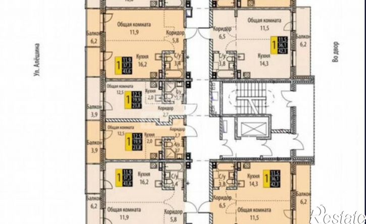 2-комн квартира 32-й микрорайон, 22
