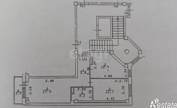 2-комн квартира 18-й микрорайон, 19