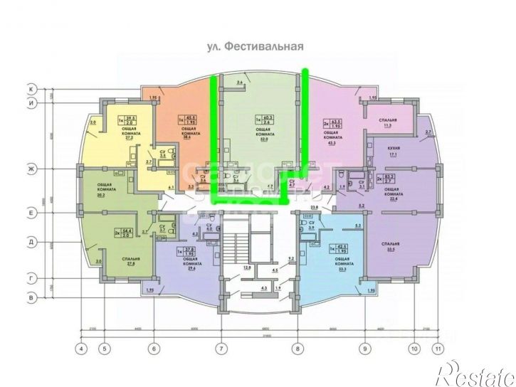 2-комн квартира 192 кв-л, д.7