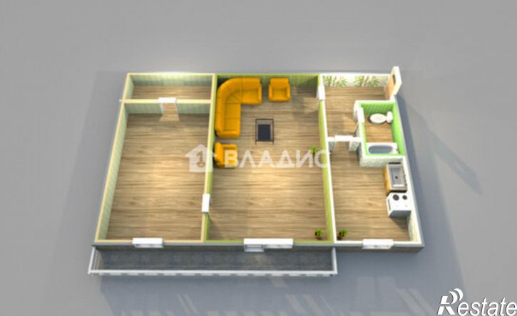 2-комн квартира 8-й микрорайон, 3