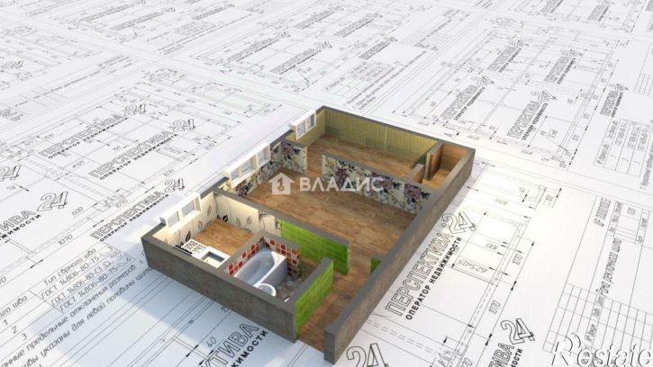 2-комн квартира 6-й микрорайон, 12