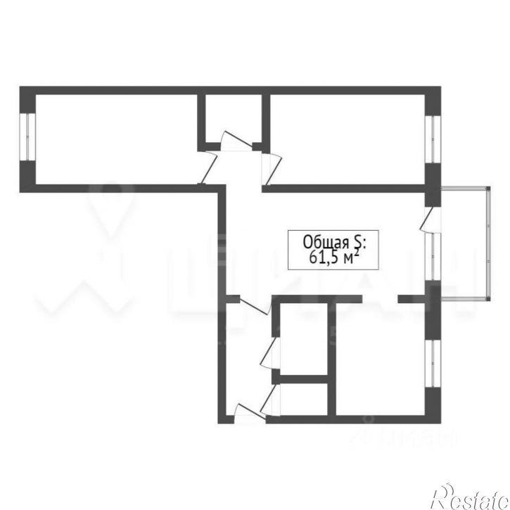 3-комн квартира 6а мкр, 15