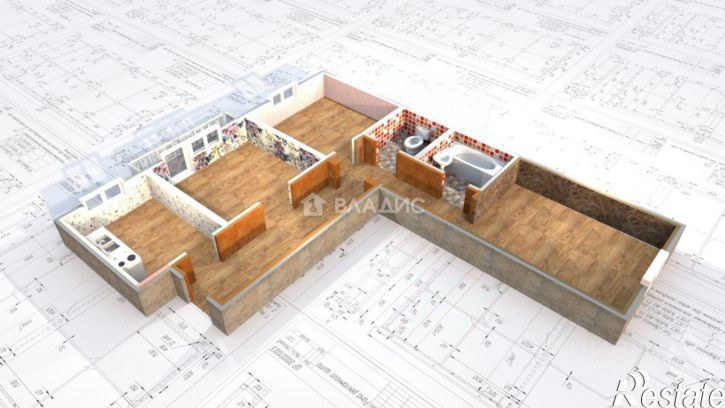 3-комн квартира 29-й микрорайон, 5