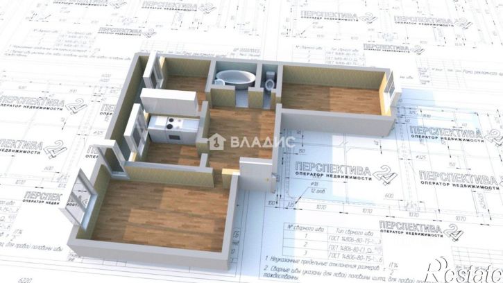3-комн квартира 7-й микрорайон, 1