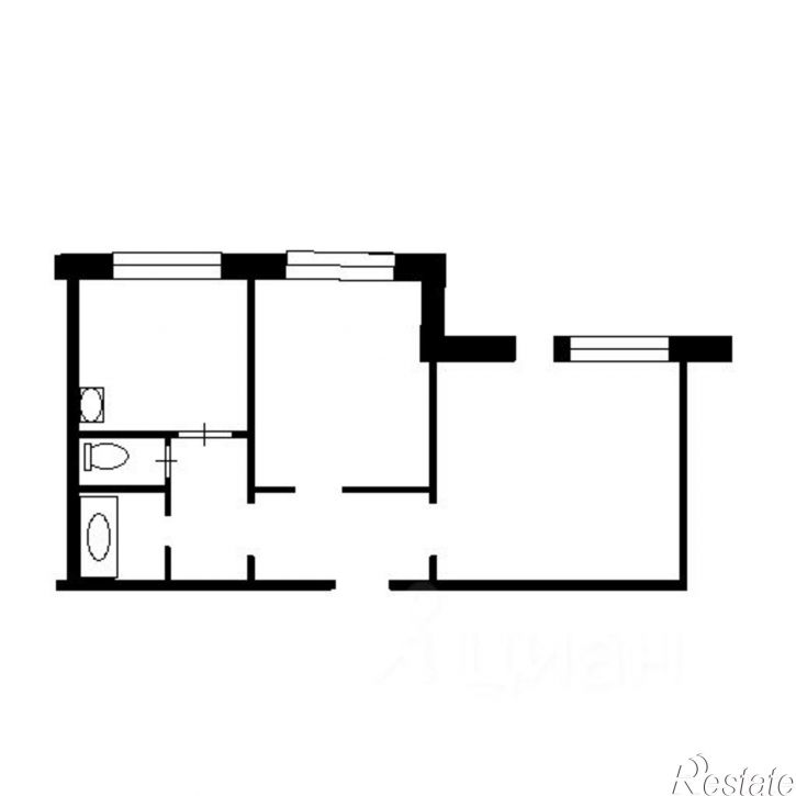 2-комн квартира 7 мкр, д.6
