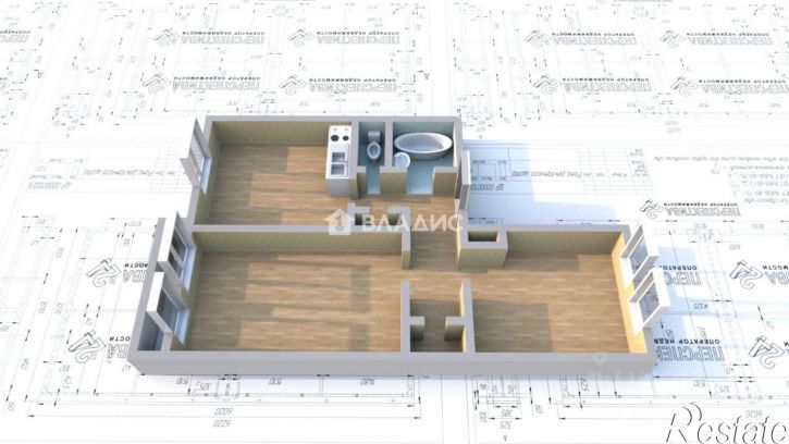 2-комн квартира 89-й квартал, 16